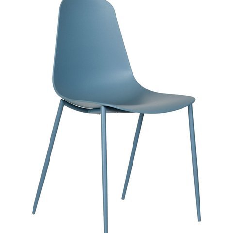 Cadeira para Sala de Jantar em Polipropileno Miami Azul/Sonho Distante