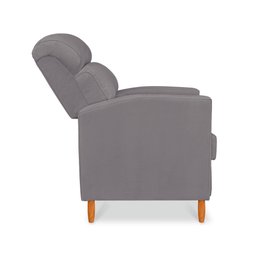 Poltrona Amamentação Reclinável Gisele - Poltrona Confortável para Leitura e Descanso - Cinza - 6