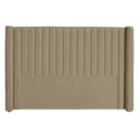 Ver imagem 1 de Cabeceira Ripada Estofada para Cama Box Casal Queen - Suede - Várias Cores:capuccino