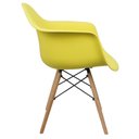 Ver imagem 4 de Kit 5 Cadeiras Charles Eames Eiffel com Braço Amarela