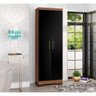 Armário Multiuso Max Plus 2 Portas Zanzini Natura Preto - 4