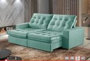 Ver imagem 1 de Sofá Retrátil Reclinável M165 2,90cm Pillow 20cm:Bege