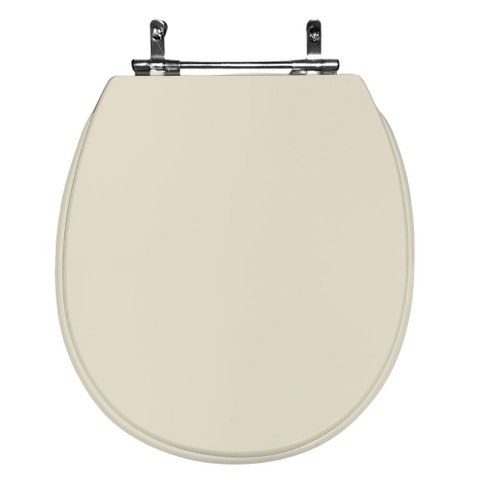 Assento Sanitário Poliéster para Louça de Ville (deca) Aço (reb. Oculto) Creme