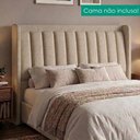 Ver imagem 2 de Cabeceira Queen 160 cm Lumina com Frame Linho Sl 65 Peer