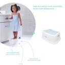 Ver imagem 2 de Banquinho Degrau Infantil Banheiro Antiderrapante Pimpolho Azul