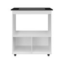 Ver imagem 4 de Balcão Cooktop Elisa 75cm 2 Portas para Cozinha com Espaço de Forno Cor:branco;tamanho:4 Bocas