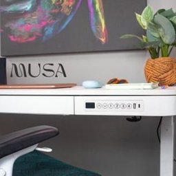 Escrivaninha Elétrica para Escritório com Gaveta em Aço e Mdp 120 Cm - 3