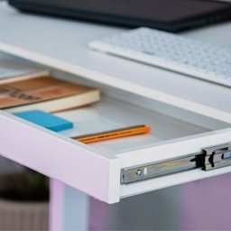 Escrivaninha Elétrica para Escritório com Gaveta em Aço e Mdp 120 Cm - 5