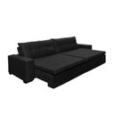 Ver imagem 3 de Sofá Retrátil e Reclinavel Oklahoma 2,12 Mts com Molas e Pillow no Assento Preto