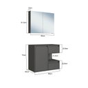 Ver imagem 3 de Gabinete de Banheiro Suspenso 80cm com Espelheira sem Cuba Sofia