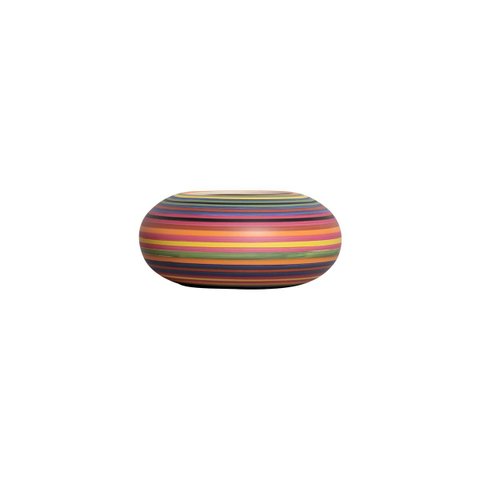 Cachepot Colorido Vaso De Mesa Redondo de Cerâmica 10x23 cm