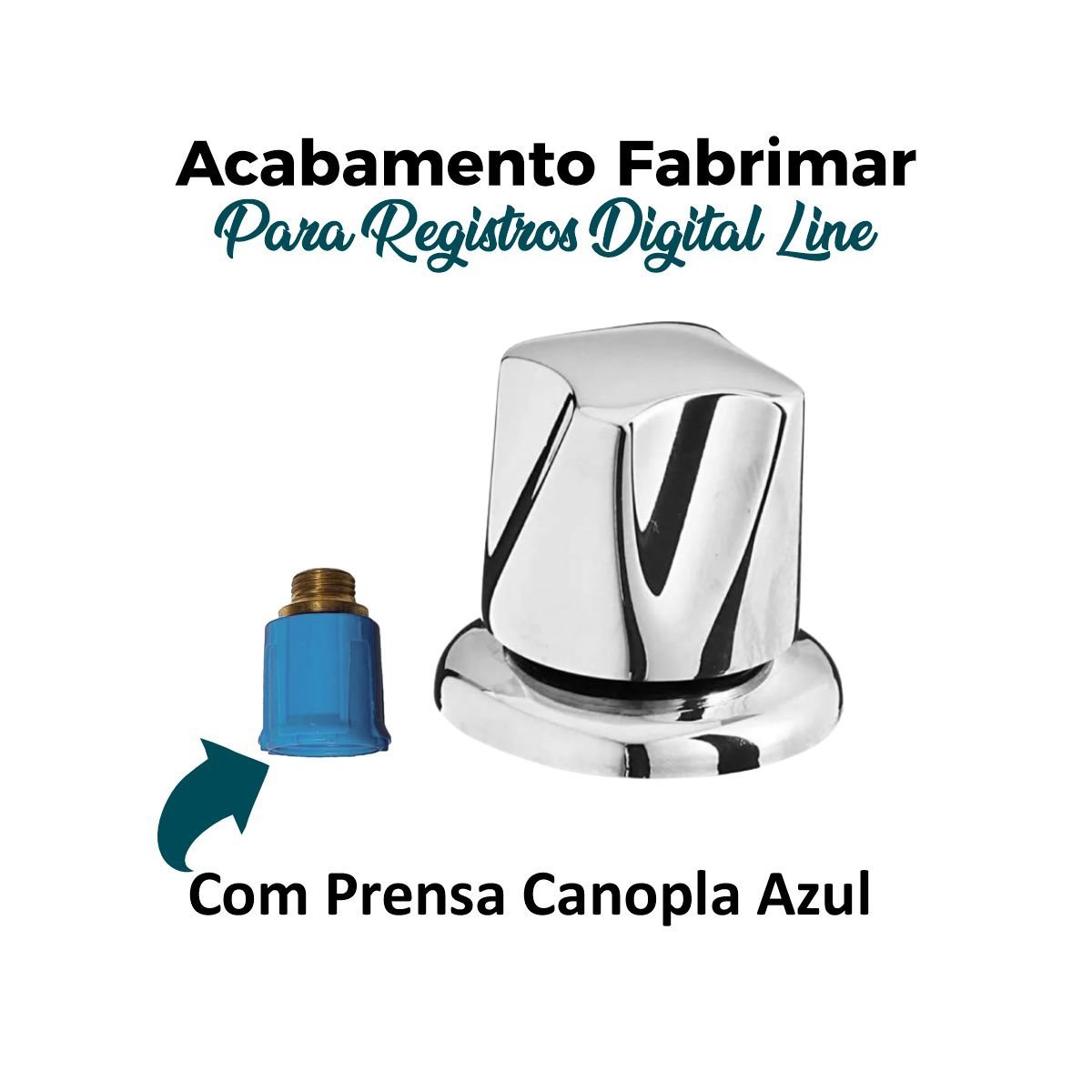Acabamento Reg Pressão Gaveta 1/2 E 3/4 Com Prensa Canopla - 7