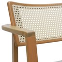 Ver imagem 6 de Banqueta Alta Bistrô Apollo com Braços Encosto Telinha Natural e Assento Anatômico - Natural Estofad