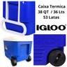 Caixa Térmica Cooler com Rodinhas Igloo Roller 53 Latas 36l - 9