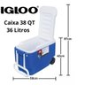Caixa Térmica Cooler com Rodinhas Igloo Roller 53 Latas 36l - 10