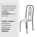 Ver imagem 5 de Cadeiras para Sala de Jantar 6 Unidades Lívia Prata/Arabesco/Mart