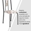 Ver imagem 4 de Cadeiras para Sala de Jantar 6 Unidades Lívia Prata/Arabesco/Mart