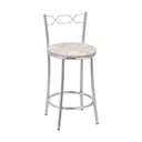 Ver imagem 1 de Kit 2 Banquetas Cromadas Assento Espuma D15 Treparoni Bege
