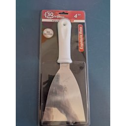Espátula Reta 4" de Aço Inox Chapeiro Pizza Hambúrguer - 4
