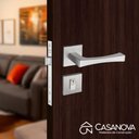 Ver imagem 3 de Fechadura Externa Pado Vivaldi 40mm Cromada Roseta Quadrada 885-40 Interna