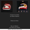 Ver imagem 4 de Conjunto de 2 Quadros 3D Helmet NP BT52 e 88 Branco - Gran Belo Quadro 3D Capacete F1