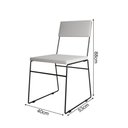 Ver imagem 4 de Kit 4 Cadeiras de Jantar Málaga Corino Base Preto para Mesa Sala Cozinha Conforto - Preto-Branco