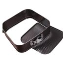 Ver imagem 2 de Kit 3 Forma Bolo Torta Fundo Removivel Assadeira Quadrada Antiaderente Multiuso Preto Fosco