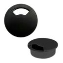 Ver imagem 1 de 05 Passa Fio Cabo Mesa Computador 60mm Redondo - Em 3 Cores Cor:Preto