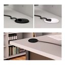 Ver imagem 6 de 05 Passa Fio Cabo Mesa Computador 60mm Redondo - Em 3 Cores Cor:Preto