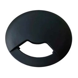 05 Passa Fio Cabo Mesa Computador 60mm Redondo - Em 3 Cores Cor:Preto - 4