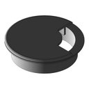 Ver imagem 5 de 05 Passa Fio Cabo Mesa Computador 60mm Redondo - Em 3 Cores Cor:Preto