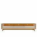 Ver imagem 6 de Rack Com LED Pra TV 75 Polegadas 212cm Requinte Pés Madeira Gelius Naturale/Off White