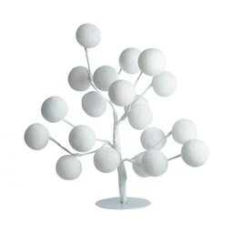 Luminária de Mesa Árvore de Luz Estilo Bonsai com Bolinhas Bivolt (branco) - 3