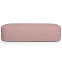 Ver imagem 3 de Kit 02 Puffs Decorativo Orgânico para Living Quarto 160cm Doha W01 Linho Rosa - Lyam Decor