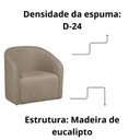 Ver imagem 6 de Kit 2 Poltrona Decorativa Recepção Sala de Estar Lara Veludo Cor:bege