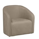 Ver imagem 2 de Kit 2 Poltrona Decorativa Recepção Sala de Estar Lara Veludo Cor:bege