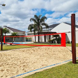 Rede Beach Tennis com banda lateral Zaka Vermelha 8,60m x 0,80m - 3