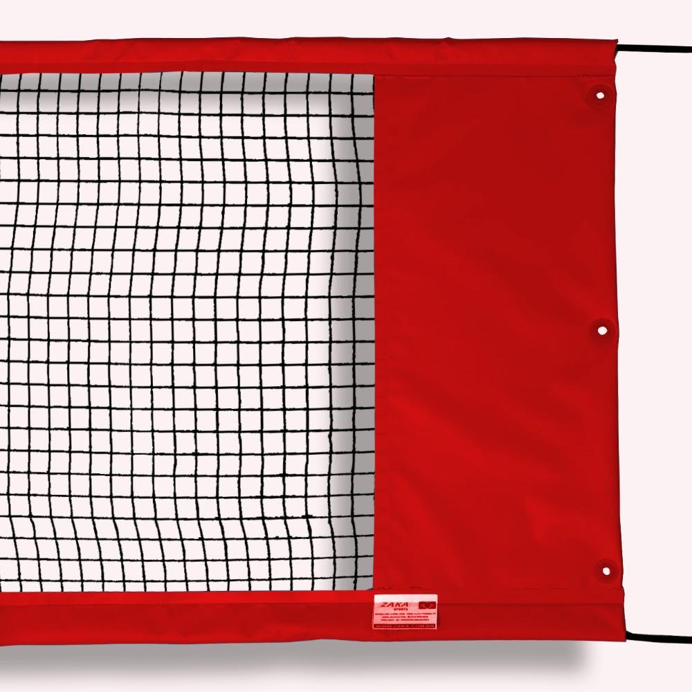 Rede Beach Tennis com banda lateral Zaka Vermelha 8,60m x 0,80m - 7