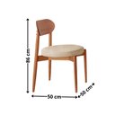 Ver imagem 4 de Conjunto Sala de Jantar Mesa 135cm Tampo Redondo Laminado e 4 Cadeiras Hope