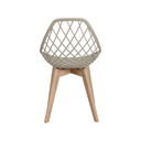 Ver imagem 5 de Mesa Redonda Eames Chanfrada 90cm Branca com 4 Cadeiras Kaila Wood Fendi - La Mobilia