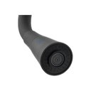 Ver imagem 4 de Torneira Gourmet para Cozinha ABS com Cano Flexível Dois Jatos Preto Base Bancada Mesa Pia Cone Luxo