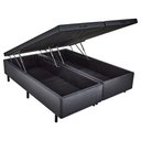 Ver imagem 1 de Cama Box Baú Queen New Barcelona Cinza 158x198 Apolospuma