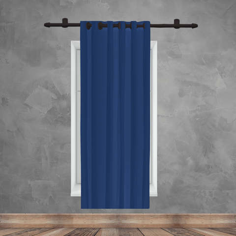 Cortina 1Folha Blackout PVC Corta Luz 140x180 Admirare Cor Azul Marinho
