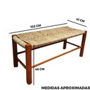 Ver imagem 6 de Banco de Palha sem Encosto 102cm com Verniz:com Verniz