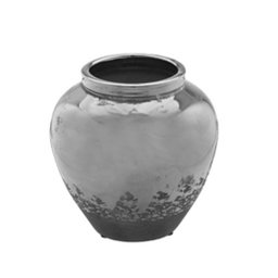 Vaso de Cerâmica Prateado Colonial Rustico para Decoração Espressione Vaso Decorativo Prata, Vaso Pr - 3