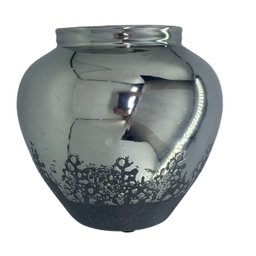 Vaso de Cerâmica Prateado Colonial Rustico para Decoração Espressione Vaso Decorativo Prata, Vaso Pr - 6