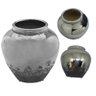 Vaso de Cerâmica Prateado Colonial Rustico para Decoração Espressione Vaso Decorativo Prata, Vaso Pr - 1