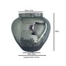 Vaso de Cerâmica Prateado Colonial Rustico para Decoração Espressione Vaso Decorativo Prata, Vaso Pr - 7