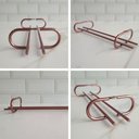 Ver imagem 2 de Suporte Porta Taças Reto 25cm Organizador de Taças Suspenso Rose Gold
