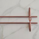 Ver imagem 4 de Suporte Porta Taças Reto 25cm Organizador de Taças Suspenso Rose Gold